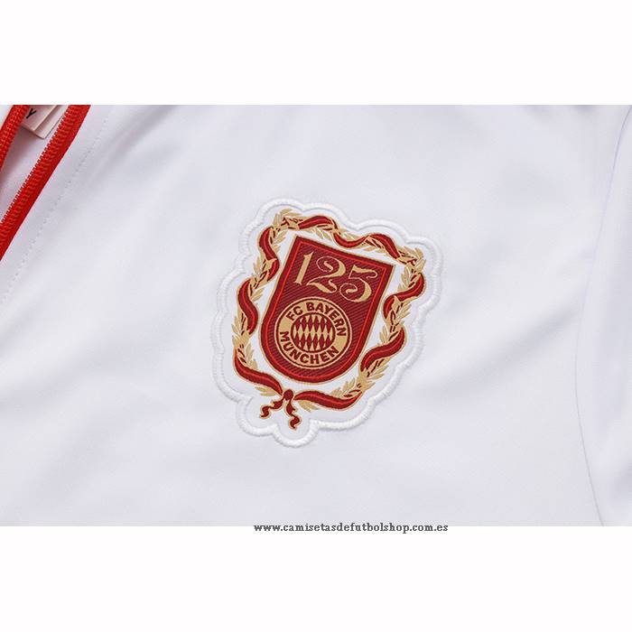 Chandal de Chaqueta del Bayern Munich 125 Aniversario Nino 25-26 Blanco